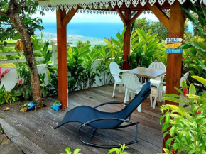Bélavue & SPA Privé, avec vue panoramique sur mer, jardin créole paysager, jacuzzi privé